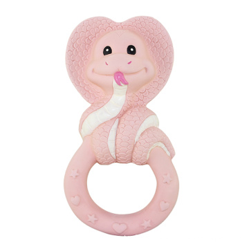 Serpente animal em forma de borracha brinquedos Teethers